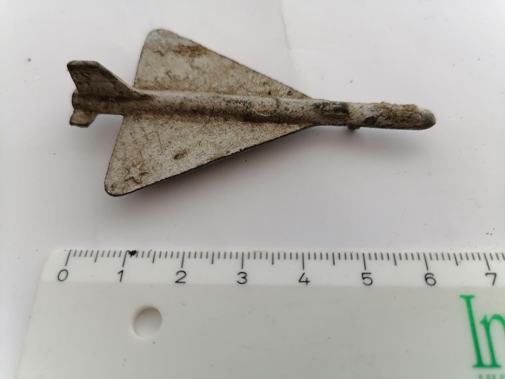 Солдатики самолет ЯК-25 оловянный  размер СССР