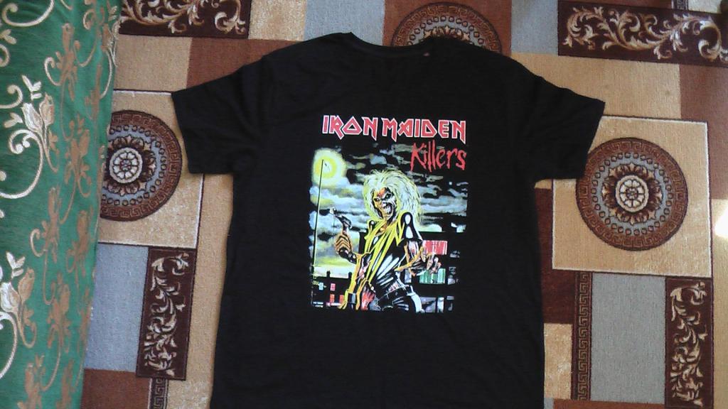 Футболка черная мужская рокерская  Iron Maiden. Killers.