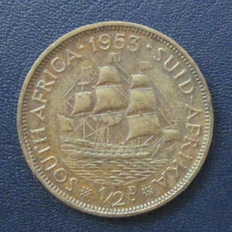 ЮАР. 1/2 пенни 1953.
