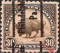 США 1923 MiNr 281A Стандарт. Бизон (0.6 €) U