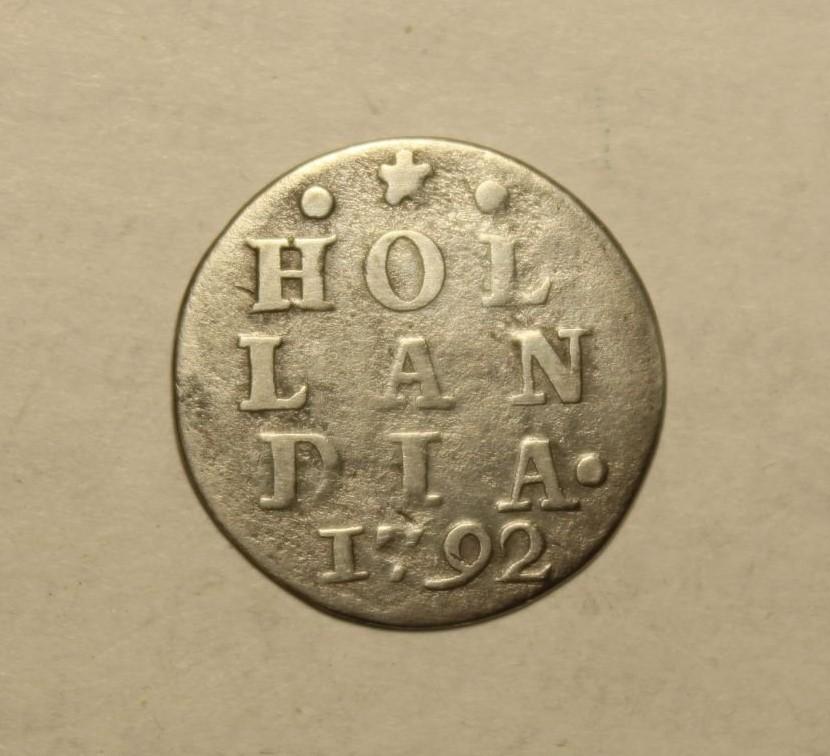 НИДЕРЛАНДЫ 2 СТЮВЕРА 1792 года .  СЕРЕБРО. НЕ ЧАСТЫЙ. ХОРОШИЙ СОХРАН! ОРИГИНАЛ.