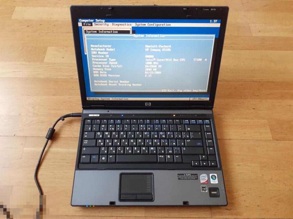 HP Compaq 6510b мать рабочая 