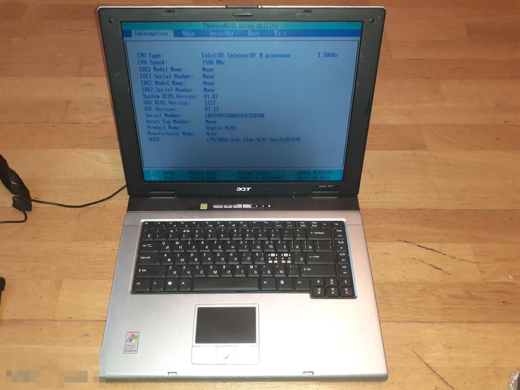 Acer Aspire 3613LC мать рабочая 