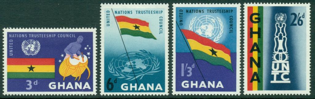 Ghana Гана 1959 политика ООН опека музыкальные инструменты барабаны символика * (LH) полная