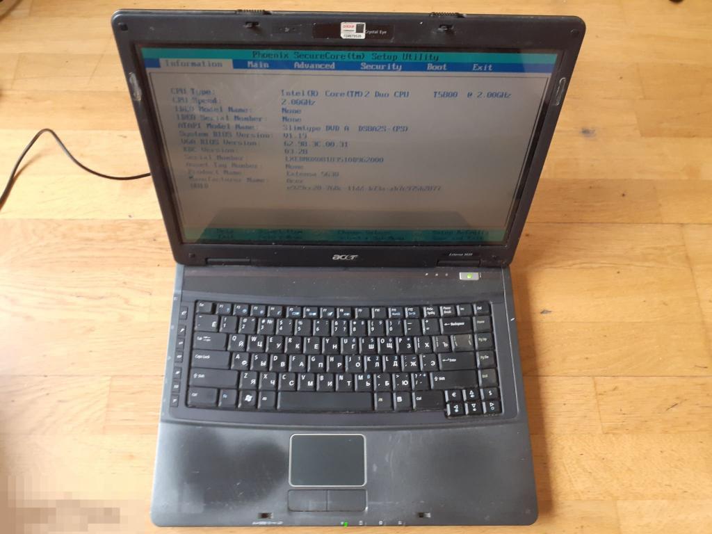 Acer Extensa 5630 мать рабочая 