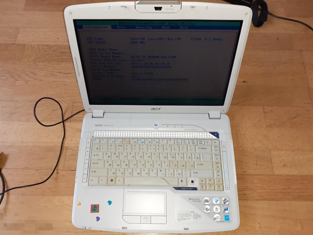 Acer Aspire 5920 мать рабочая 