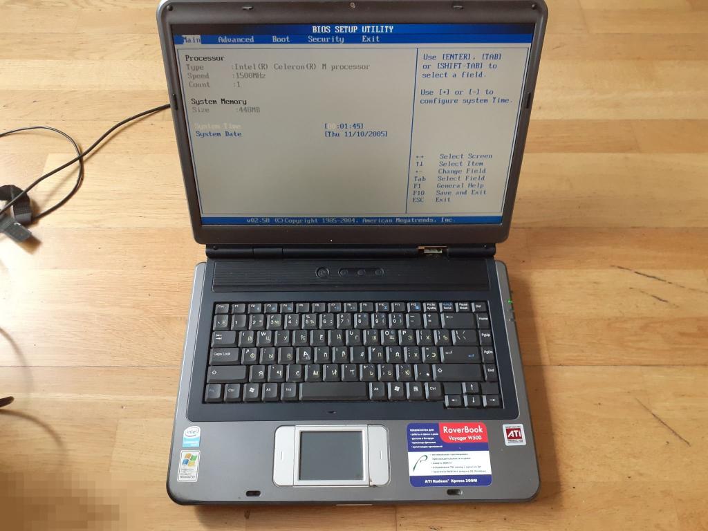 RoverBook Voyager W500 мать рабочая 