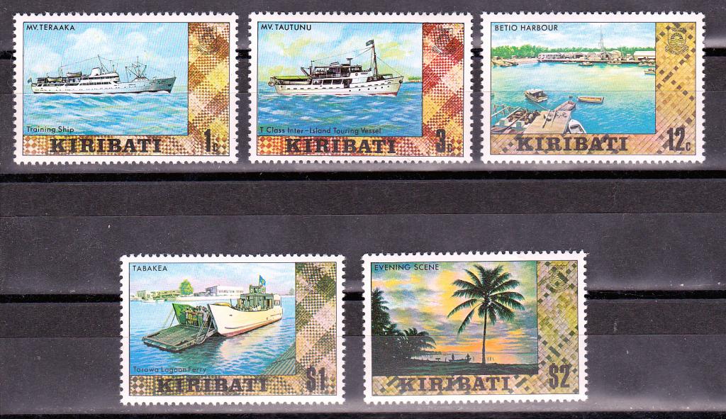 Марки Кирибати 1979 г. Корабли MNH ** Транспорт