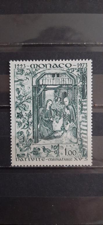 Монако живопись искусство религия Рождество миниатюра 1973 **