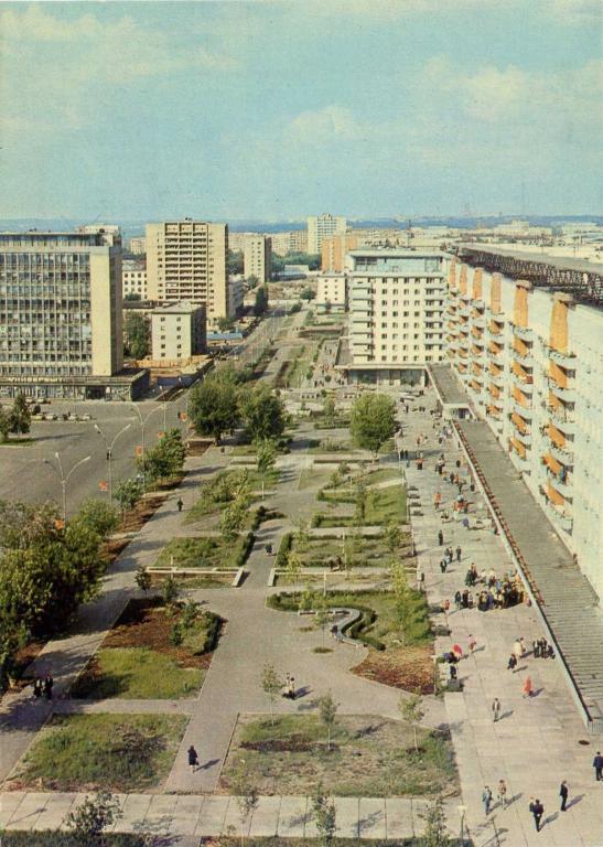 СССР (Е0839) ДМПК Маркированная Чистая Куйбышев Самара Улица Молодогвардейская 1980 Архитектура