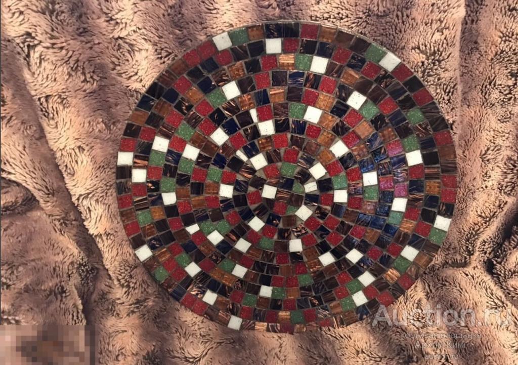 Металлическое блюдо с мозаикой. hand made. Авторское дизайнерское блюдо 
