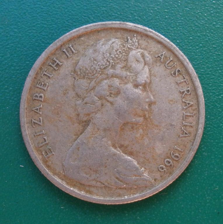 Австралия. 5 центов. 1966 год. в коллекцию.