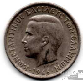 Греция 1 драхма (Павел I) 1966 31 5 1 KM#89  VF