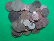 79 монет от ПЕТРА I до НИКОЛАЯ II   (медь и серебро) Короткий аук. 3 дня. Смотрите мои лоты. С РУБЛЯ