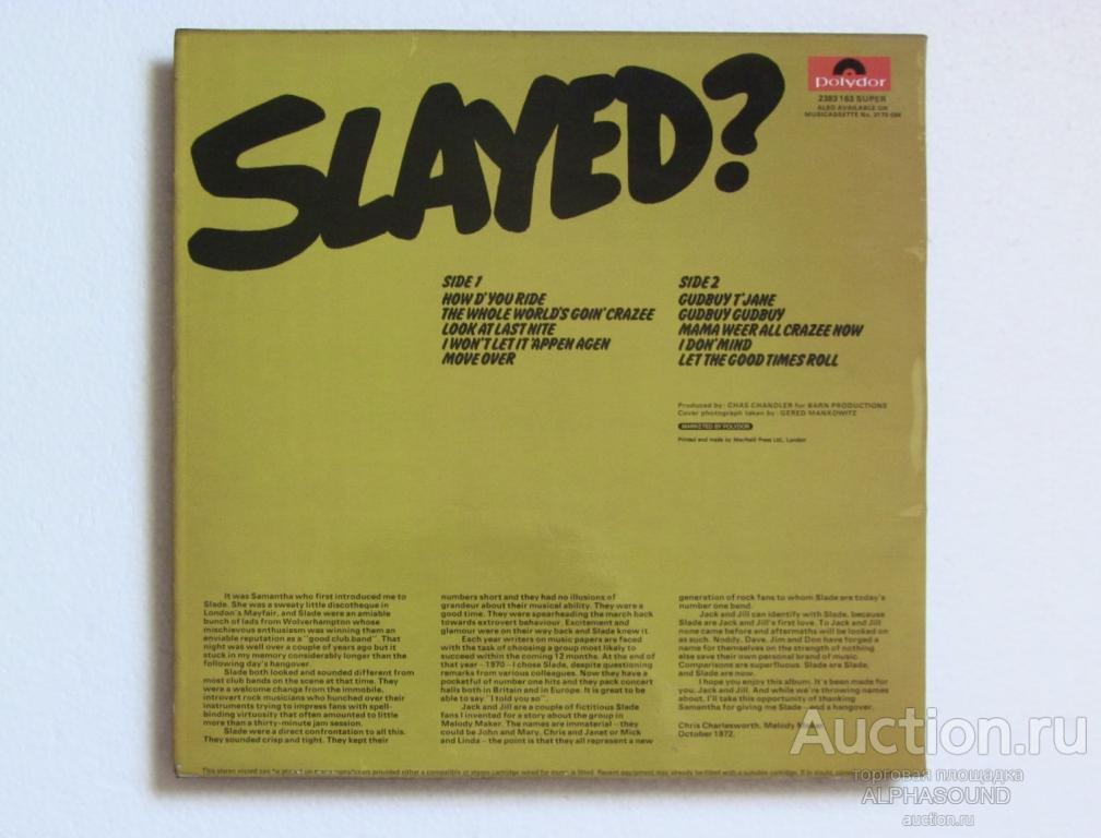 Slade you boyz make big. Slade Slayed 1972. Slade Slayed 2383163. ''Slayed'' LP. Steamhammer - Speech - 1972 LP.