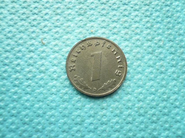Германия.  1 пфенниг 1940 год. (D)  3-й  рейх  Мюнхен .
