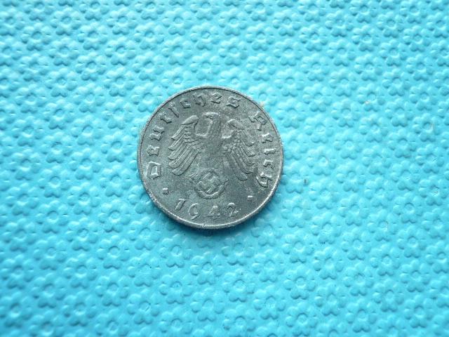 Германия.  5 пфенниг 1942 год. (А)  3-й  рейх  . VF+.