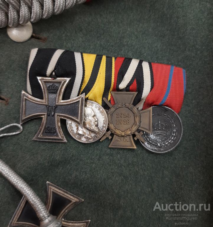 Колодка с наградами войны 1914-18 гг., Германия.