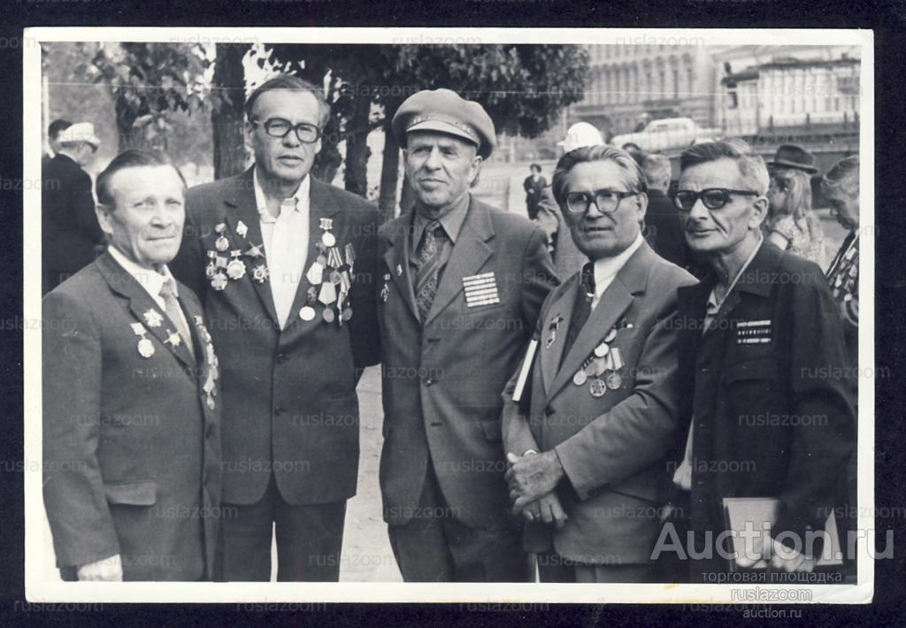 Ветераны 374 стрелкового полка Фронтовики 1983 год Ленинград Фото ВОВ WW2
