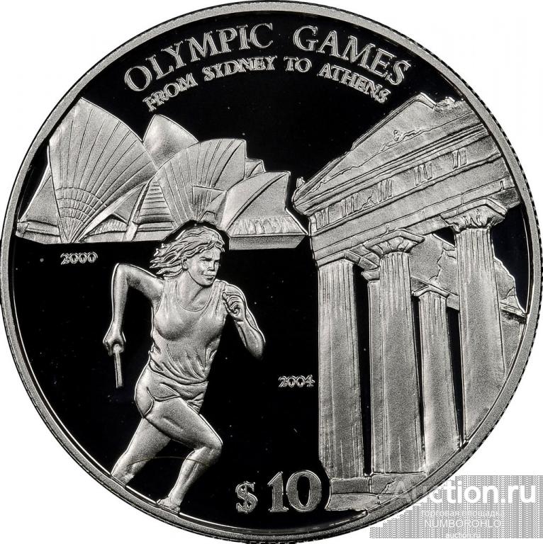 Соломоновы Острова 10 долларов, 2004 Олимпийские Игры 2004