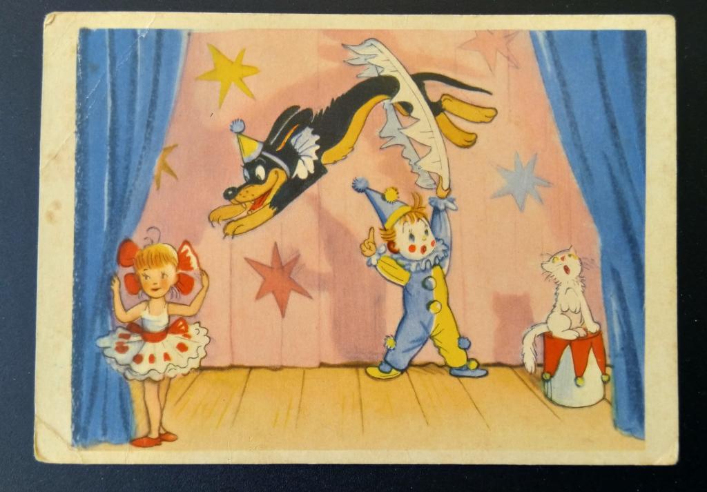 Открытка. Декабрь. Сутеев. 1959