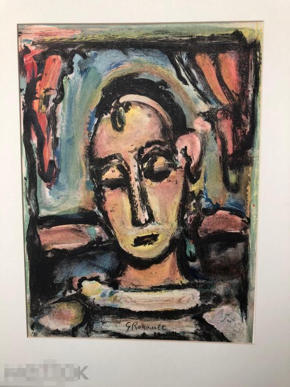 Литография Жорж Руо, Georges Rouault, подпись, сертификат 