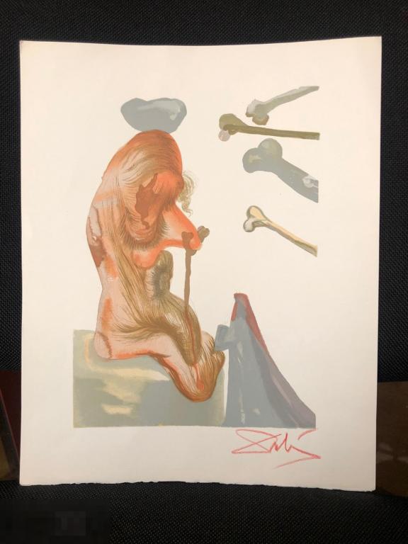 Литография Дали, Salvador Dalí, Божественная комедия, подпись, сертификат 