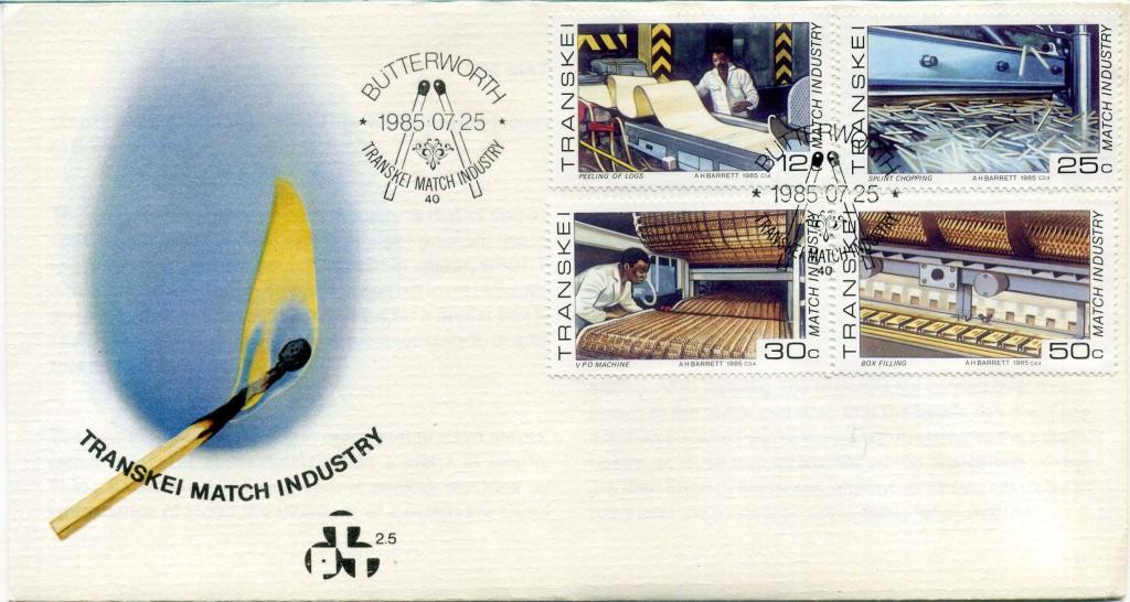 Транскей ЮАР (ЕА0044) КПД Спички 1985 Промышленность