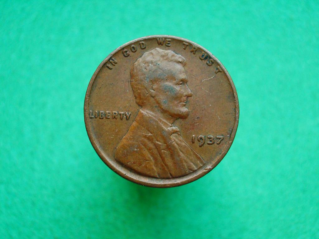 США. 1 цент 1937 года.