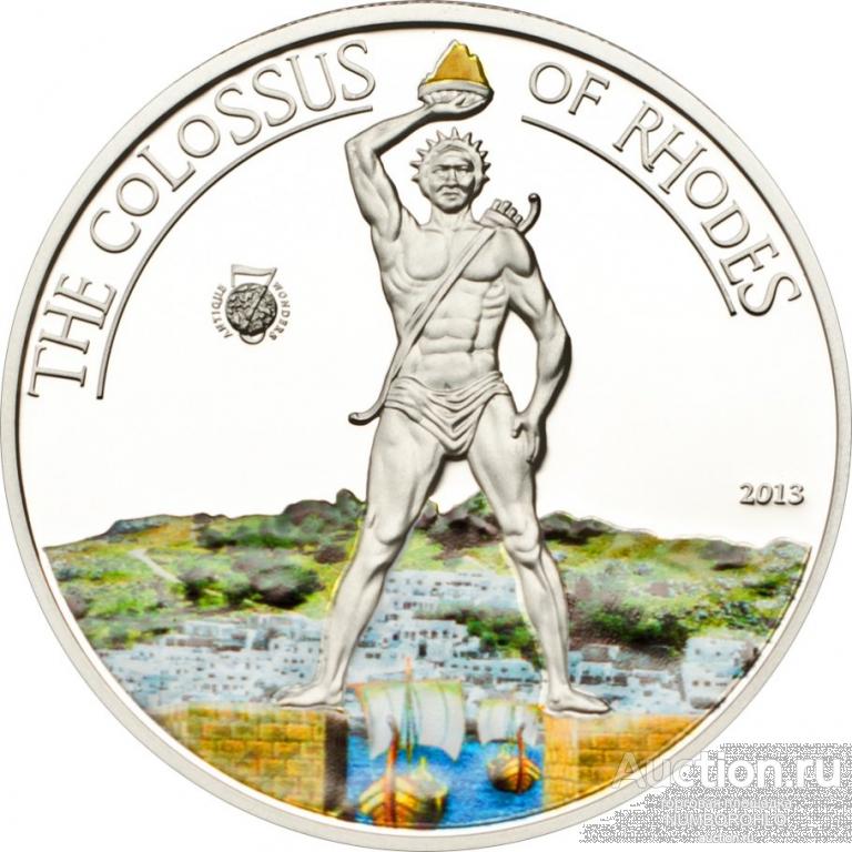 Палау 5 долларов, 2013 7 Чудес Света - Колосс Родосский
