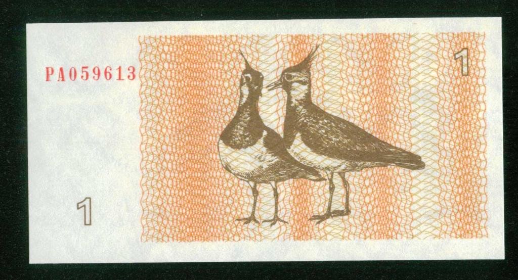 Бона Литва 1 талон 1992 года UNC