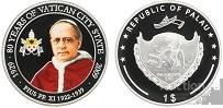 Палау 1 доллар, 2009 80 лет Ватикану. Пий XI