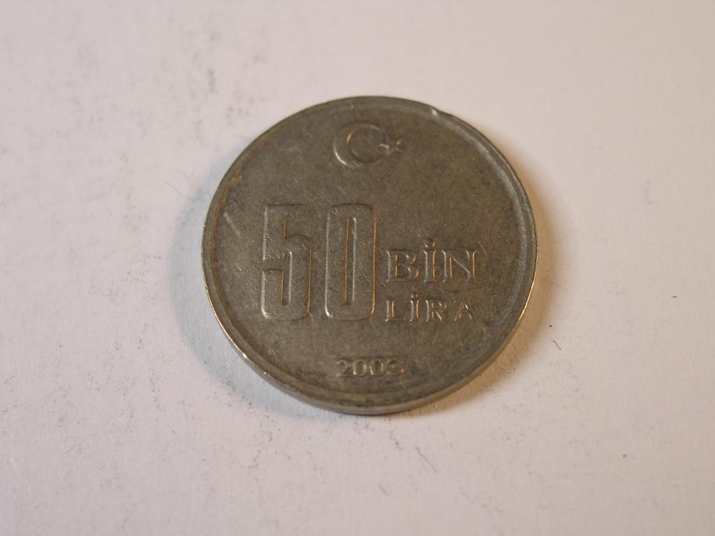 Турция.   50 000   лир.  2003 год.      (2)