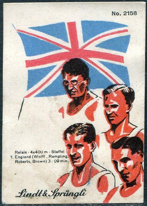 ОЛИМПИКА Швейцария 1936 Олимпийские игры XI Олимпиада Берлин Германия спорт виньетка непочтовая