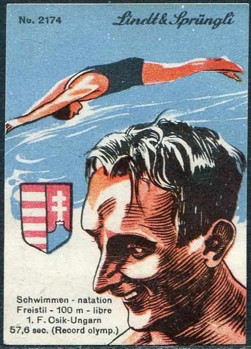 ОЛИМПИКА Швейцария 1936 Олимпийские игры XI Олимпиада Берлин Германия спорт виньетка непочтовая