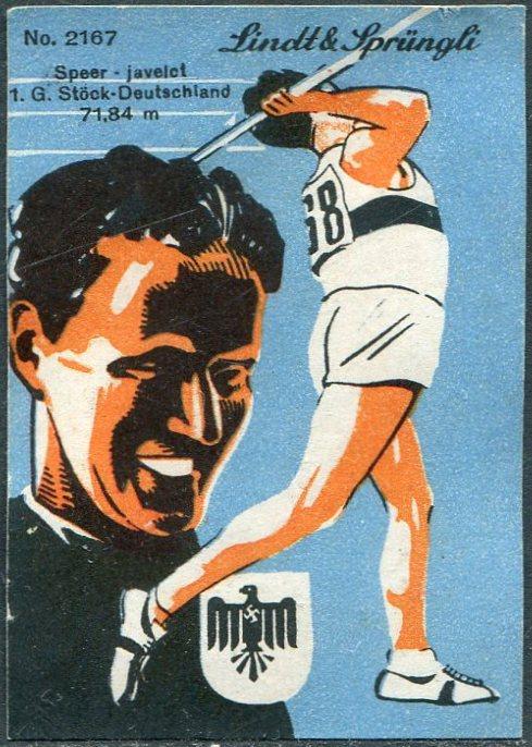 ОЛИМПИКА Швейцария 1936 Олимпийские игры XI Олимпиада Берлин Германия спорт виньетка непочтовая