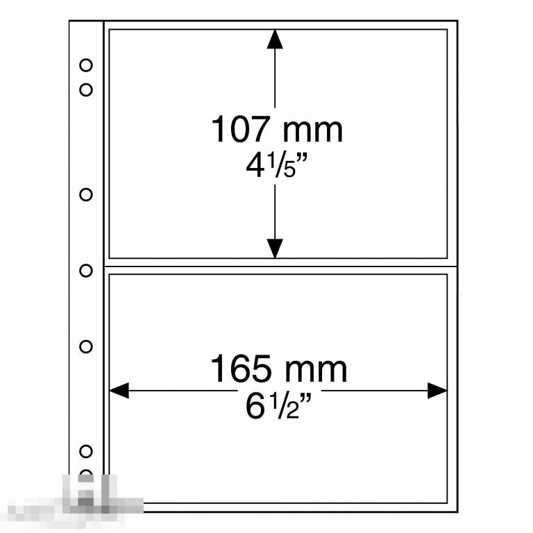 лист NUMIS 2C, на 2 боны  (Leuchtturm) 