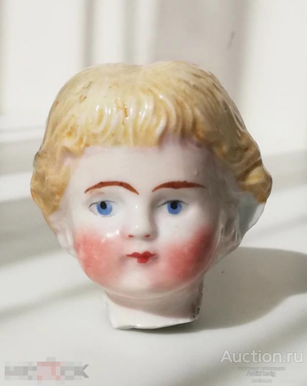 Антикварная фарфоровая головка Куколки 