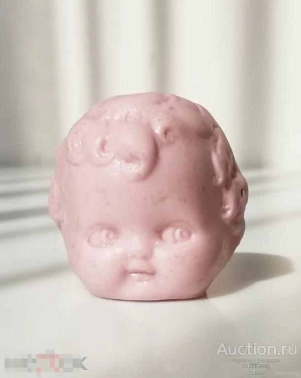 Антикварная фарфоровая головка Куколки Розовый Бисквит Начало 20 века Германия 