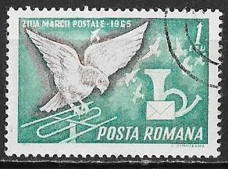 Румыния 1965 г.   День почтовой марки, гаш.
