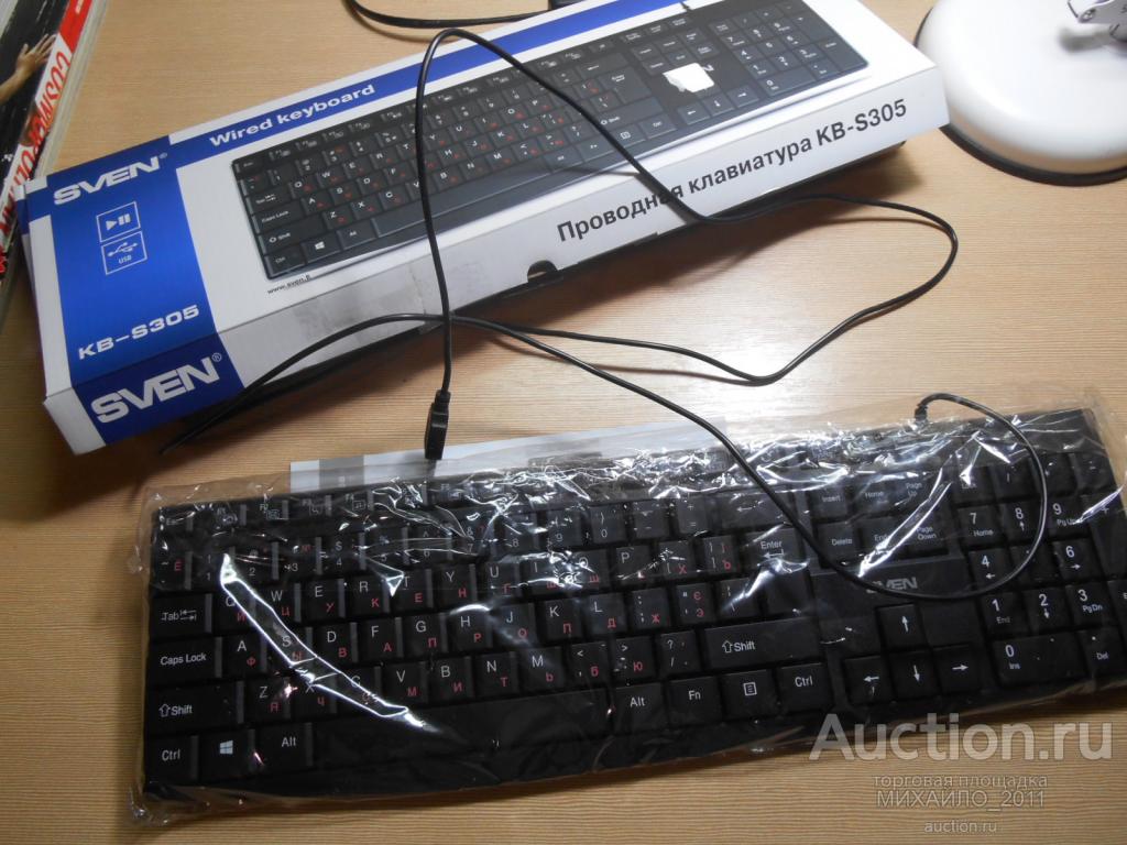 Клавиатура проводная - SVEN KB-S305 Black USB - Новая