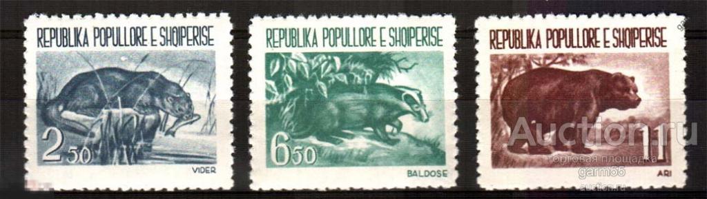 ФАУНА  АЛБАНИЯ   1961г MNH** 