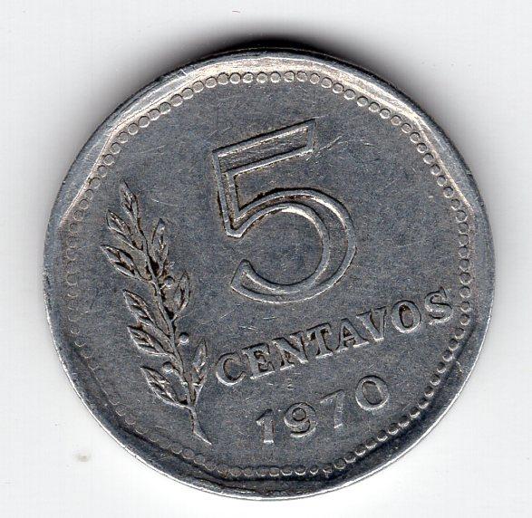 5 сентаво - Аргентина - 1970 - KM#65