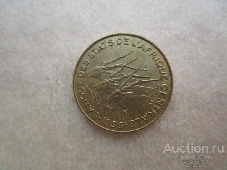 Центрально - Африканские Штаты. 5 франков 1996