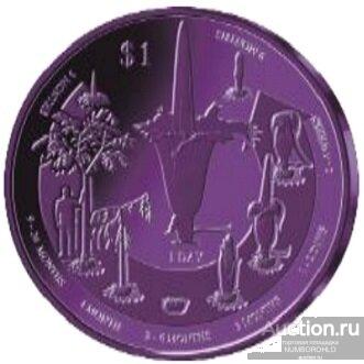 Самоа 1 тала, 2018 Цветок Титана Арума