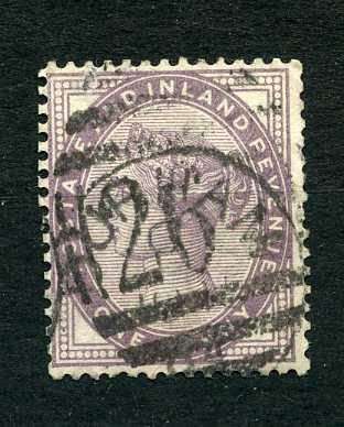 Великобритания. Королева Виктория, Фиолетовый пенни. 1 пенни. 1 марка. 1881