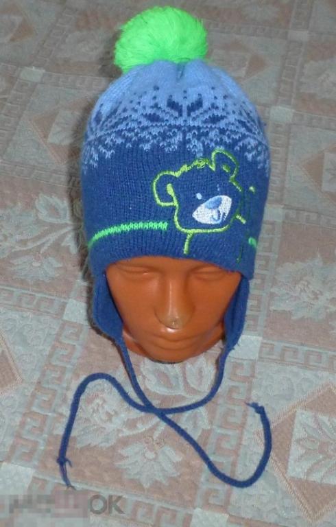 ОСЕНЬ-ЗИМА! теплая шапка AJS (Польша) на 4-7 лет (1186) 