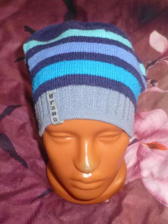 ВЕСНА-ОСЕНЬ! вязанная шапочка на 6-8 лет (0164) 