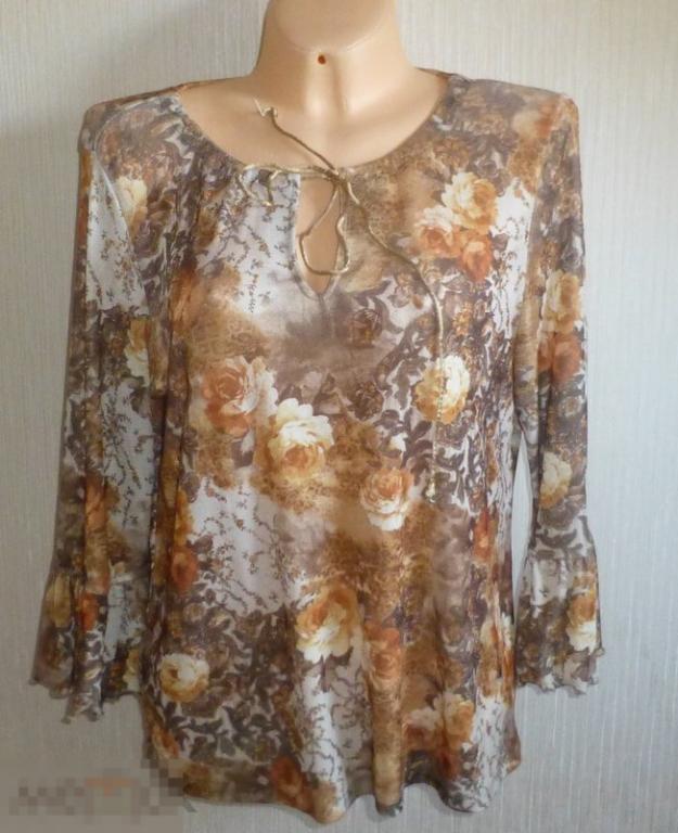 ОСЕНЬ! трикотажная блуза р. 48-50 (0154) 