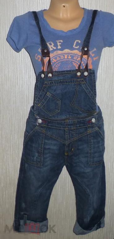 ЛЕТО! джинсовый комбинезон шортами (Турция) р. М (1410) 